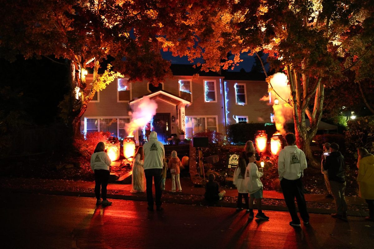 The midway after dark