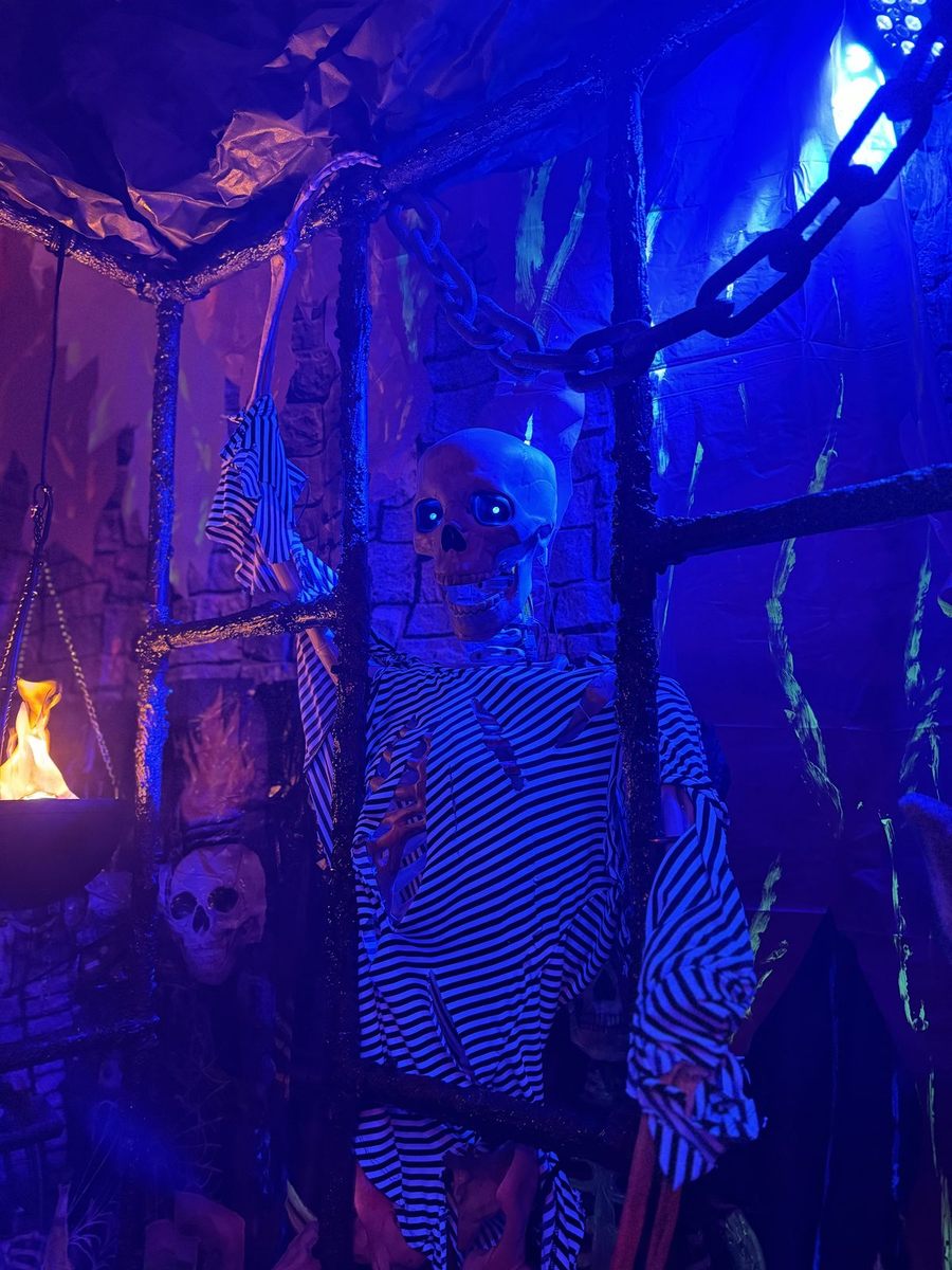 Skeleton crew standing watch